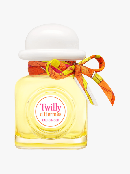 Hermès Twilly Eau Ginger Eau de Parfum in clear bottle with white cap