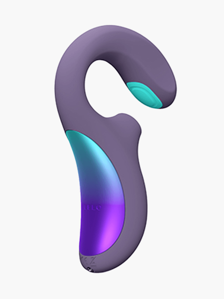 Enigma Double Sonic in branded purple and holographic color way on light gray background